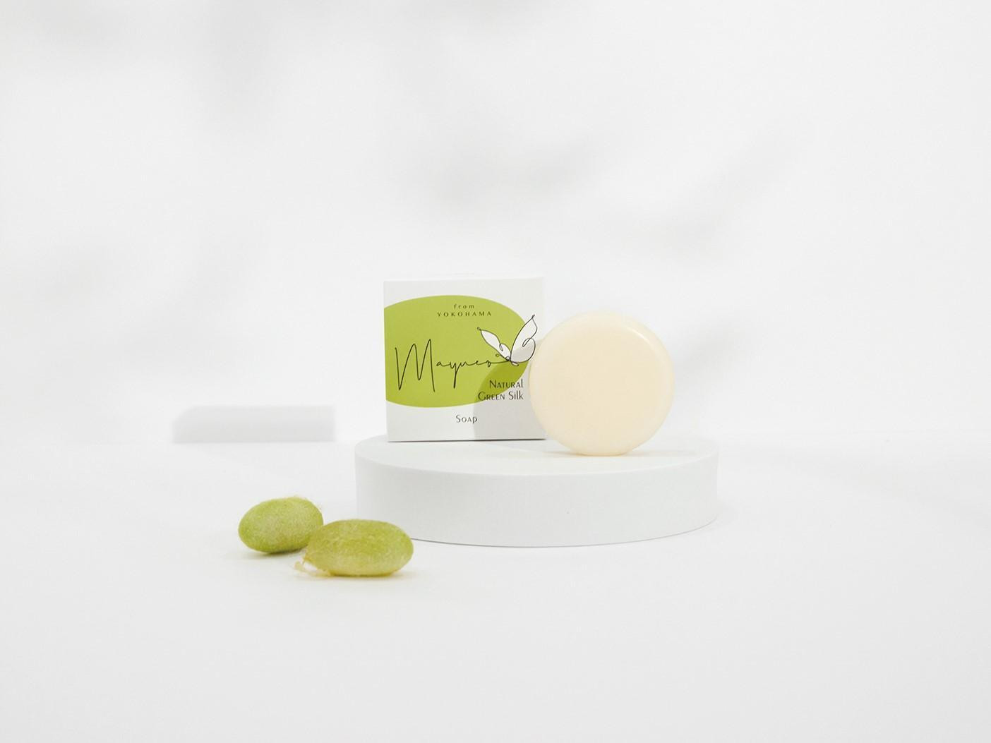 
            ＜国産グリーンシルク配合＞Mayuco ナチュラルモイスチャーソープ 80g
          