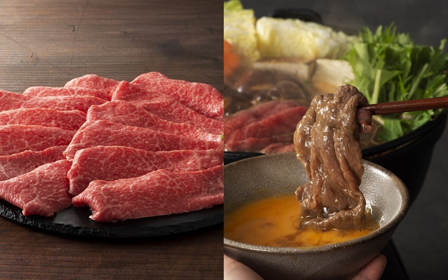 藤彩牛 焼肉用バラ肉と鍋用モモスライス 2種セット 400g くまもと黒毛和牛 バラ カルビ 焼肉 モモスライス モモ しゃぶしゃぶ すき焼き 鍋 セット 詰め合わせ 各200g バーベキュー 熊本県
