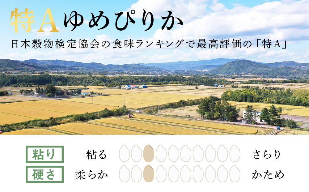 北海道産ゆめぴりか 10kg(通常パック5kg×1袋、真空パック5kg×1袋) 特Ａ お米 千歳 北海道米