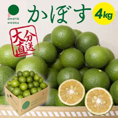 ふるさと納税 宇佐市 おもとの丘のかぼす 約4kg【111300201】【株式会社未来農林】