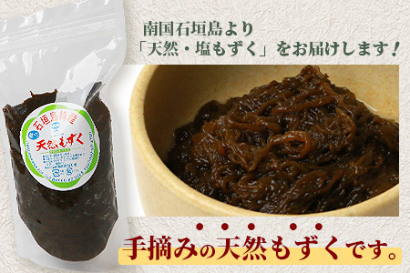 石垣島産天然もずく６パック・内容量450g×6 合計2.7kg【 沖縄県 石垣市 天然 水雲 海藻 もずく フコイダン  常温保存 塩もずく 】SI-75