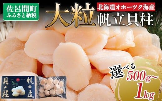 
            北海道オホーツク海産 大玉帆立貝柱 【 ふるさと納税 人気 おすすめ ランキング ホタテ ほたて 帆立 ホタテ貝柱 ほたて貝柱 貝柱 刺身 帆立刺身 刺身ホタテ 魚介 新鮮 オホーツク海産 北海道 佐呂間町 送料無料 】 SRMR001
          