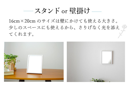 SENNOKI 木枠テーブルミラー（ウッディーホワイト）