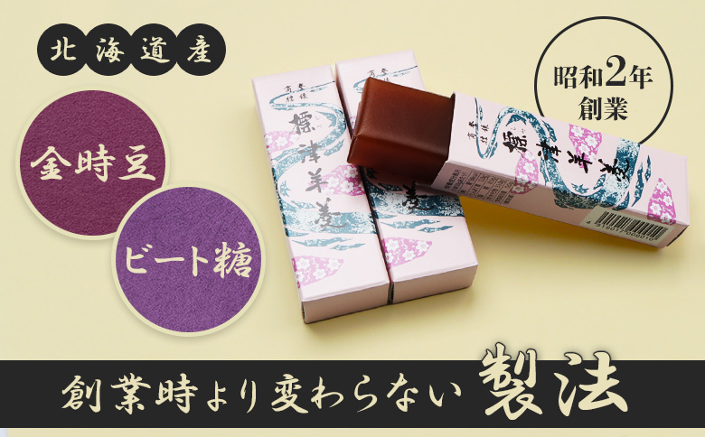 標津羊羹 一口サイズ50g×6本 計300g 羊羹 羊かん 標津羊羹 和菓子 お茶菓子 ようかん 金時豆 てんさい糖 ビート糖 スイーツ お取り寄せ ギフト お土産 ふるさと納税 北海道 中標津町 中