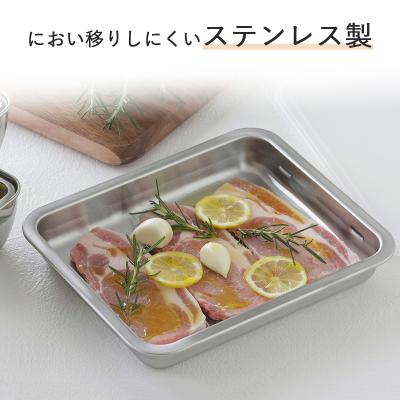 ふるさと納税 三条市 蓋付ステンレスバット ワイド ステンレス製 ふた付き 燕三条製 下村企販【010S544】 |  | 03