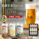 【ふるさと納税】ビール ふるさと定期便 宇奈月ビール12缶セット×6回（6か月連続発送）/地ビール クラフトビール 北陸 缶/富山県黒部市　【定期便・ クラフトビール 飲み比べ お酒 酒 地ビール ビール 】