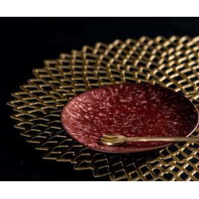 【煌めきの一枚が特別を演出】有田焼 麟 Lin 15.5cm 小皿 2枚セット (Red)【金照堂】プレート 小皿 食器 ハレの日 おもてなし 有田焼 ディナー 赤色 レッド A25-511_イメージ