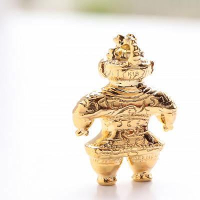 ふるさと納税 山梨県 縄文の神秘を身にまとう　K18製 豆遮光器土偶ペンダントトップ　700-082 |  | 02