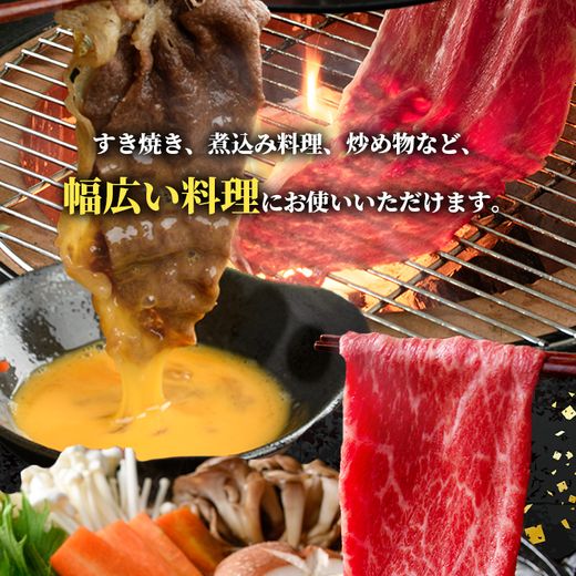 i1004 鹿児島県産 黒毛和牛5等級！カタ(ウデ)スライス(計600g)【スターゼン】