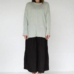 【ezu】color field sweater unabara /天然繊維◆海原◆Mサイズ【1720351】