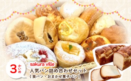 39210-999-9010．【3回定期便】ふんわり・もっちり美味しい！四万十の人気パン食べ比べ定期便［第2弾］