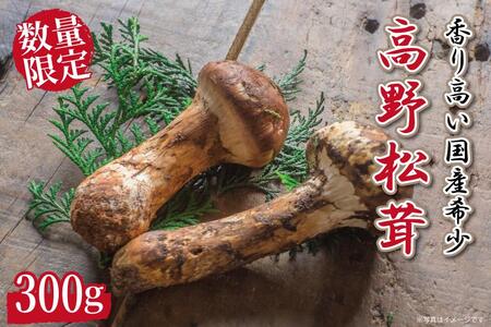 国産松茸  先行予約 国産松茸 約300g 数量限定 香り高く希少【和歌山県高野町産】【2025年9月下旬～11月上旬発送】