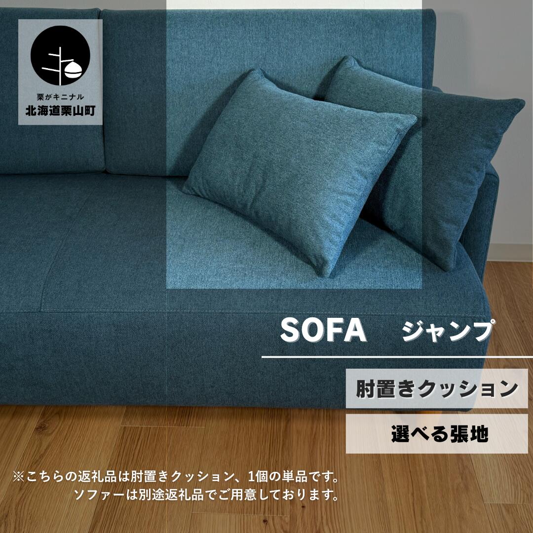 【ふるさと納税】肘置クッション1個【張地選択可】（ジャンプ）