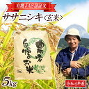 【ふるさと納税】ササニシキ 玄米 5kg 有機JAS認証米 栽培期間中農薬不使用 令和6年産米 山形県酒田産 ご希望時期頃お届け 東北 山形県 酒田市 庄内地方 庄内平野 庄内米 有機栽培 オーガニック JAS 発送時期が選べる