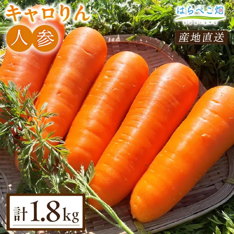  人参『キャロりん』（1.8kg×1箱）・H105