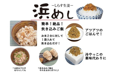 浜めししらす生姜 120g×5袋 | 漬物 しらす ご飯のお供 香の蔵