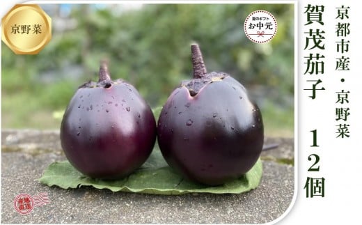 【先行予約・2026年7月発送】京ブランド野菜・賀茂茄子（かもなす）12個 約3kg