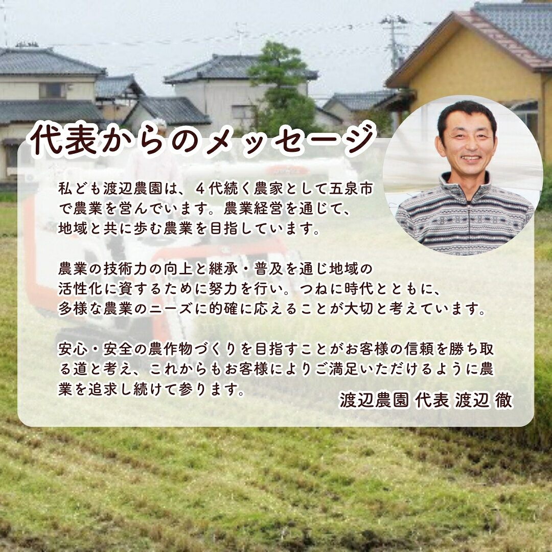 【ふるさと納税】【令和8年先行予約】 渡辺農園のお米食べ比べセット（特別栽培米コシヒカリ5kg 新之助5kg） 新潟県 五泉市 渡辺農園