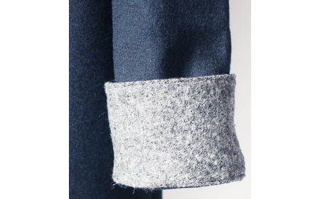 【婦人】動体裁断チュニックブラウス（ネイビー）　サイズ38/40/42 【婦人】動体裁断チュニックブラウス（ネイビー）　サイズ38