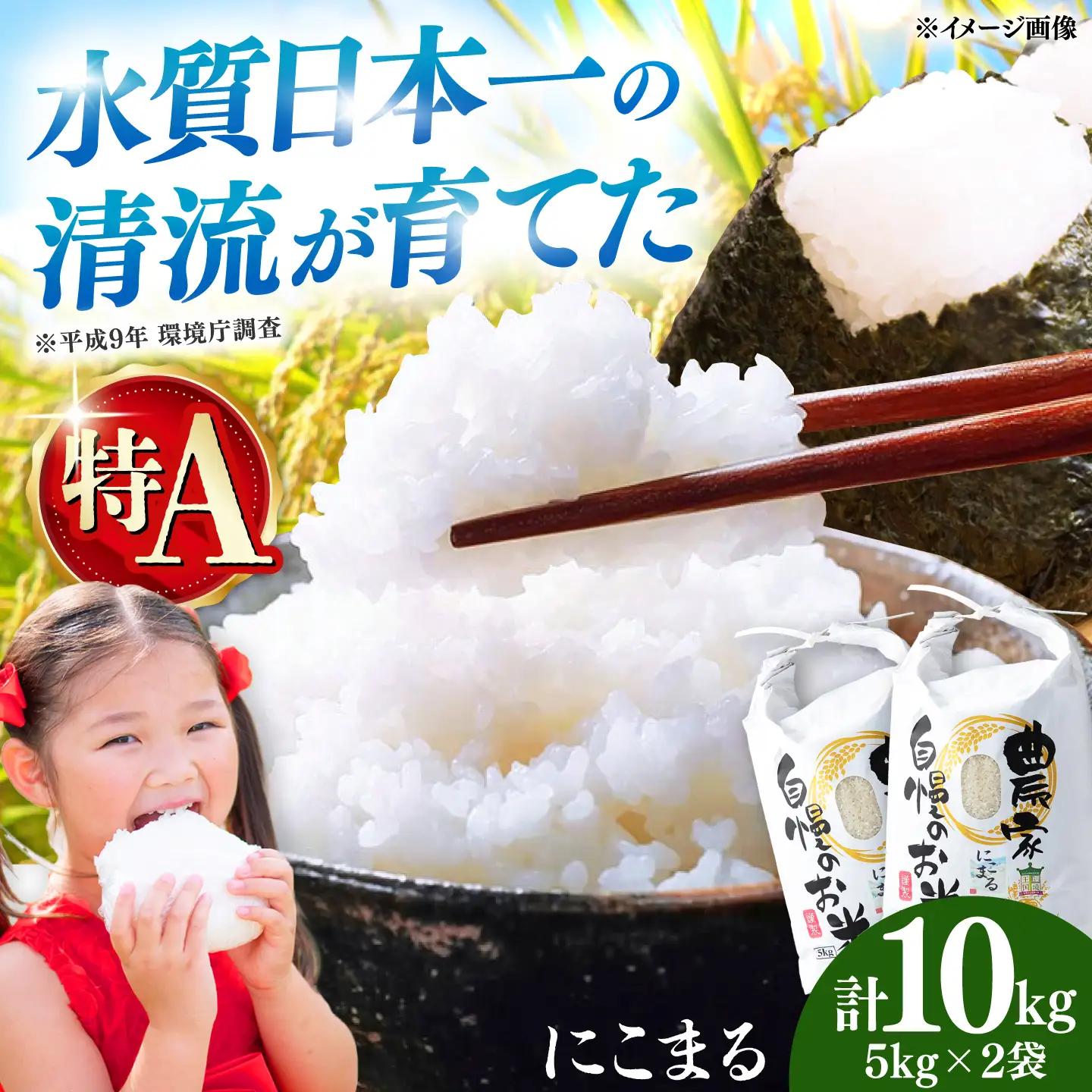 【R8年産】【2026年10月中旬頃より順次発送】特A 対馬産 にこまる 5kg×2「ほたる舞う三根川の米」 新米 米 10kg  [WAJ001]