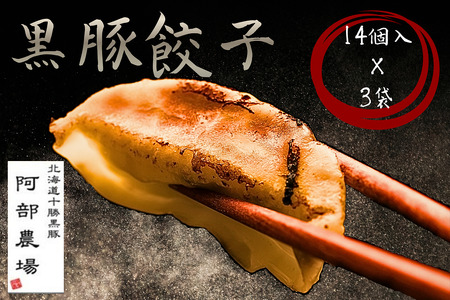 黒豚ギョーザ42個 ぎょうざ 餃子 ギョウザ 豚肉 豚 北海道豚 餃子 人気ギョウザ 冷凍餃子
