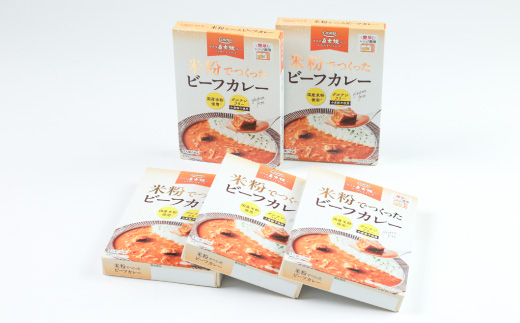 米粉でつくったビーフカレー　160g×5個