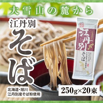 ふるさと納税 旭川市 北海道 江丹別そば 乾麺  250g×20束 1箱 江丹別産そば粉使用_01532