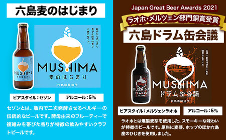 六島麦酒ビール 3種6本セット　ビール 酒