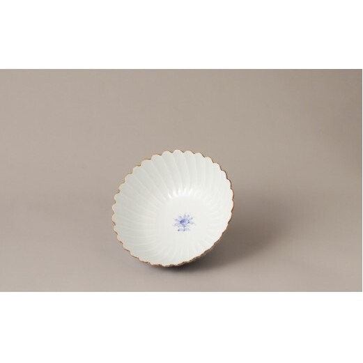 有田焼 芙蓉紋 菊割 中ボウル【鷹巣瑞光堂】食器 器 うつわ 鉢 盛鉢 ボウル サラダボウル 染付 手描き 35000円 A35-686_イメージ3