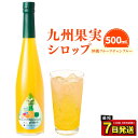 【ふるさと納税】九州を飲む！ 九州果実シロップ 沖縄フルーツチャンプルー 500ml 1本 パイン パイナップル タンカン たんかん シークァーサー 柑橘 パッションフルーツ ミックス 果実 シロップ 果汁 はちみつ ハチミツ 国産 九州 年内発送 送料無料