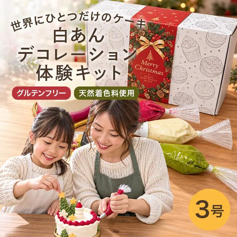 クリスマス 白あんデコレーション体験キット(3号サイズ) UA05-06