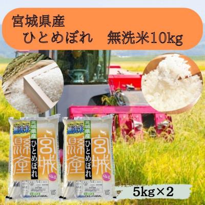 ふるさと納税 宮城県 【令和7年産】宮城県産　無洗米ひとめぼれ　10kg(5kg×2袋)