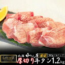 【ふるさと納税】お肉讃歌厚切り牛タン 1.2kg （300g×4パック） ＜肉の匠 中むら屋厳選＞ 牛タン お肉 牛肉 肉 焼肉 たんもと たんなか 塩牛タン 冷凍 真空パック 味付け肉