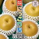 【ふるさと納税】 【 先行予約 】 にっこり梨 約3kg 箱 中玉 6玉～8玉 (茨城県共通返礼品 城里町) 2024年11月上旬から発送開始 フルーツ 甘い お正月 クリスマス 大玉 直送 茨城 限定