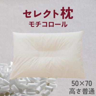 ふるさと納税 我孫子市 セレクト枕　モチコロール　中央くぼみタイプ　普通　ゆったりワイド　50×70cm