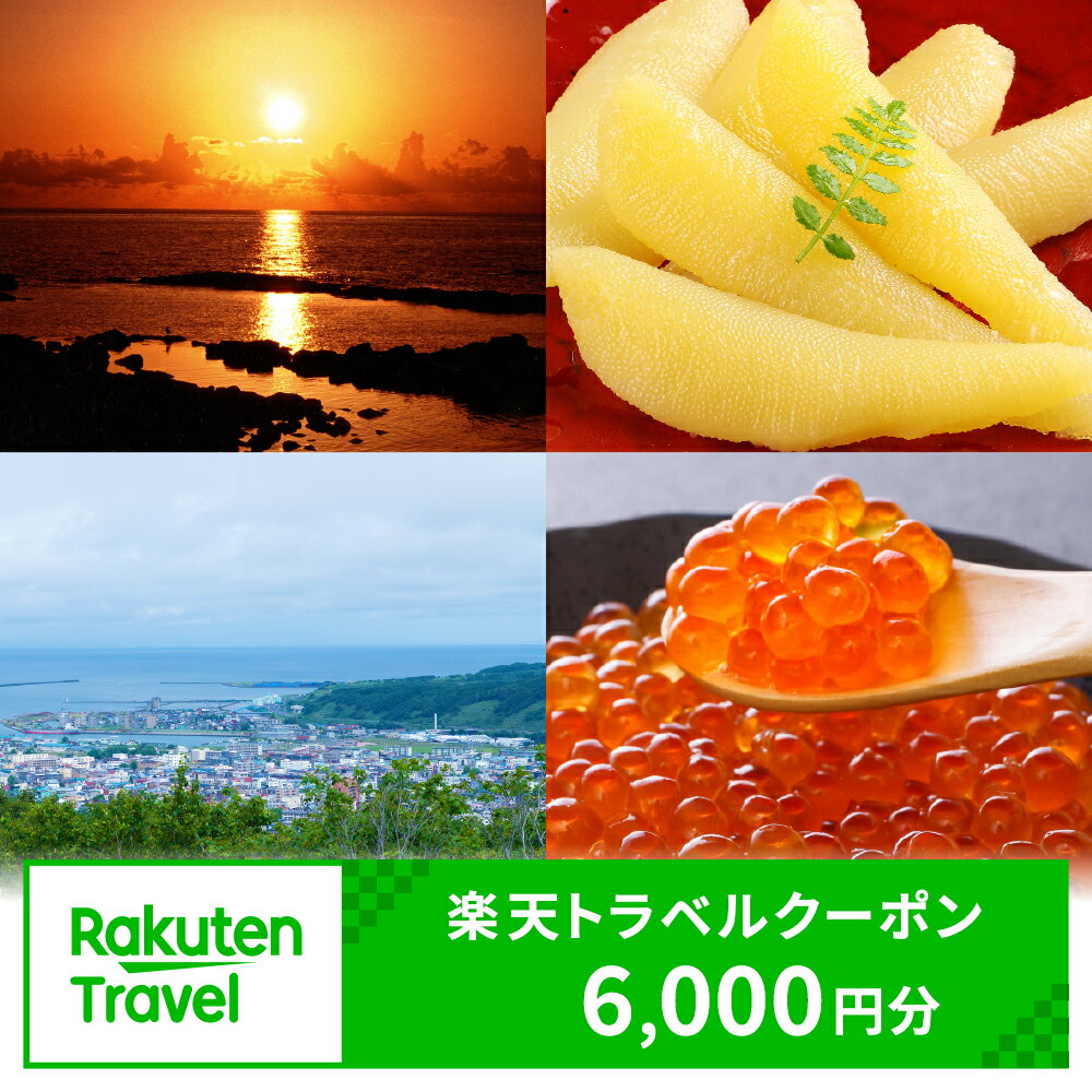 【ふるさと納税】北海道留萌市の対象施設で使える 楽天トラベルクーポン 寄付額20,000円(クーポン6,000円) 北海道 宿泊 宿泊券 ホテル 旅館 旅行 旅行券 観光 トラベル チケット 旅 宿 券