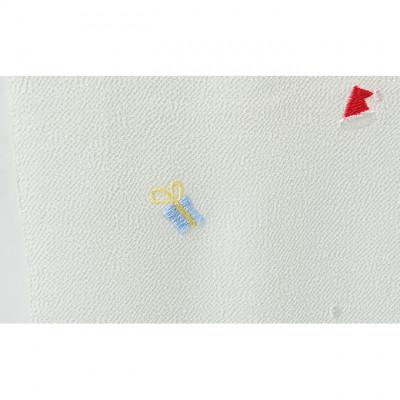 ふるさと納税 伊丹市 帯揚げ　白地　ちりめん　クリスマスの刺繍 [54030234] |  | 03