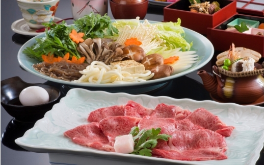 【料亭旅館三田清（みたせ）】（2名様）特撰伊賀牛　すき焼きコースお食事券【mita0001】