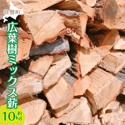 ふるさと納税 壮瞥町 キャンプ・BBQに!広葉樹 ミックス薪 約10kg(ドングリ・ナラ・タモなど) SBTN007