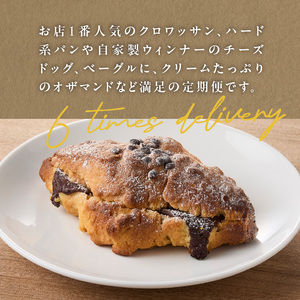 【全6回定期便】毎月違う味が楽しめる！店主厳選！ パン定期便 065-15-T03 | パン