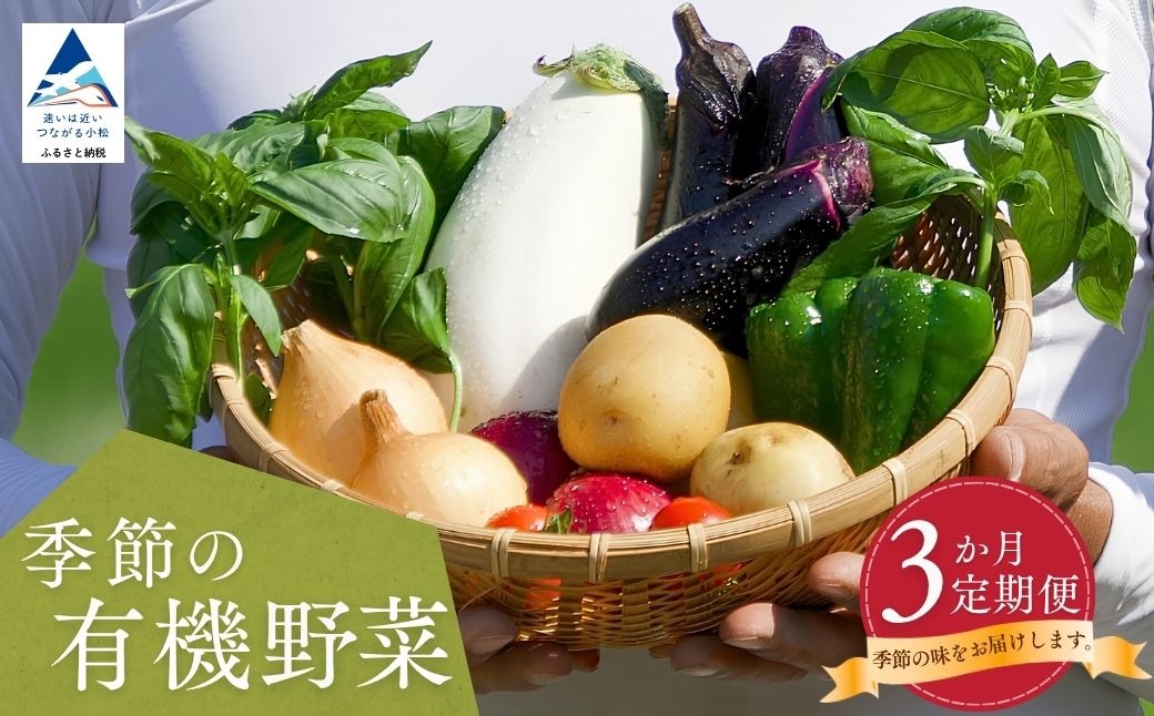 西田農園　季節の有機野菜詰合せ　3ヶ月定期便 da003t03