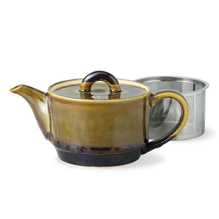 【ふるさと納税】【波佐見焼】300mlSS茶こしポット　クルミ 【西海陶器】1　13833 | ギフト 陶器 touki おしゃれ 伝統 人気 おススメ 長崎県 長崎 九州 楽天ふるさと 納税 故郷納税 返礼品 支援 波佐見焼き はさみやき はさみ焼き 陶磁器 雑貨 焼き物 ボウル