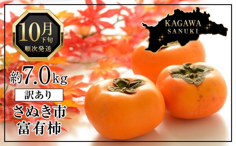 
                  訳あり 富有柿 約7kg (約25個～30個) 柿 かき 果物 フルーツ
                