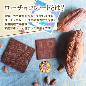 冬季発送 ローチョコレート 6個入り ヴィーガンチョコレートギフト 手提げ袋付き