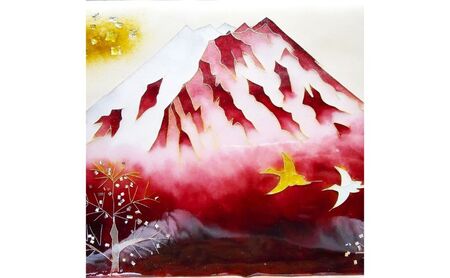 七宝額絵《飛翔文様富士》額絵 絵 絵画 額装 インテリア 装飾品 工芸 工芸品 伝統工芸 伝統 七宝 七宝焼き しっぽうやき 焼き物 芸術 芸術品 作品 芸術作品 工芸作品 受注生産 職人 職人技 富