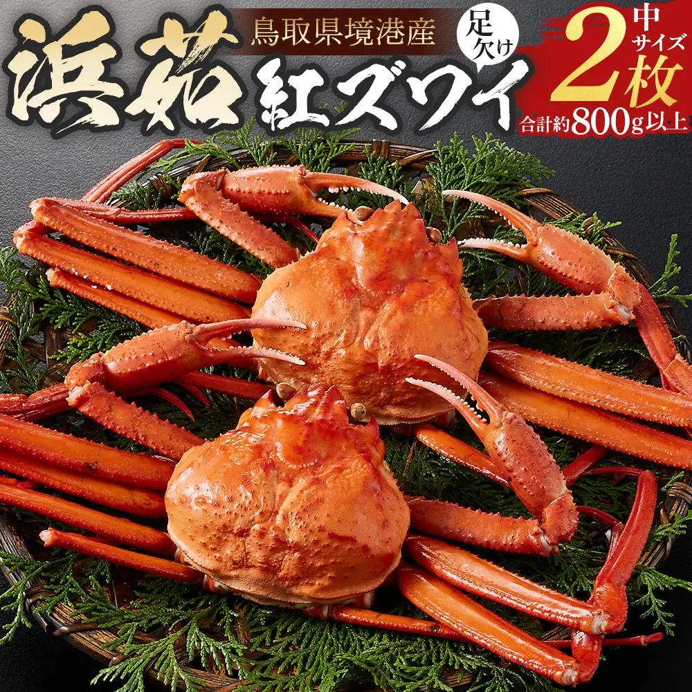 ＜火～木着※指定日不可＞＜7月～9月上旬発送不可＞浜茹ベニズワイガニ足欠(2枚/計約800g以上)