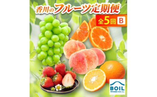 ＜発送月固定定期便＞香川のフルーツ(5B)全5回【4083555】