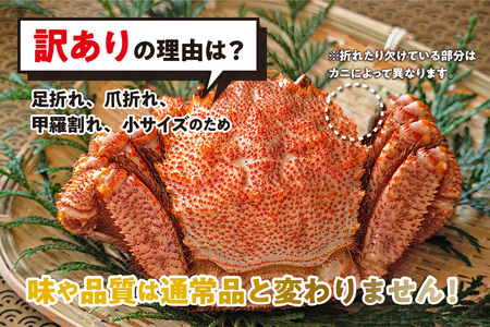 ＜2026年2月中旬から順次発送＞ 訳あり 北海道産 浜ゆで 毛ガニ 2尾 (  1尾あたり 250g ～ 300g )  毛蟹 毛がに かに味噌 カニ味噌 新鮮 旬 ボイル 浜茹で 海鮮 海産物 わ