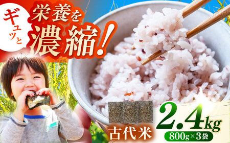 佐賀県産古代米 3色MIX 計2.4kg（800g×3袋） / 佐賀県 / 旬菜舎さと山 [41AABM008]