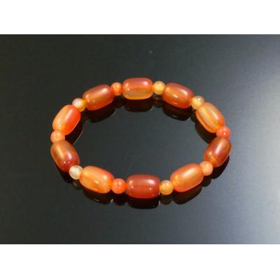 ふるさと納税 和泉市 カーネリアンのナツメ型ブレスレット |  | 01